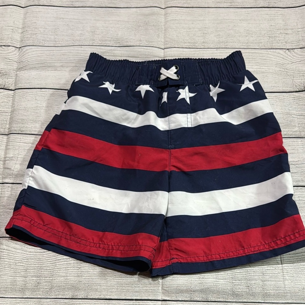 Revolution American Flag Swim Trunks size Small